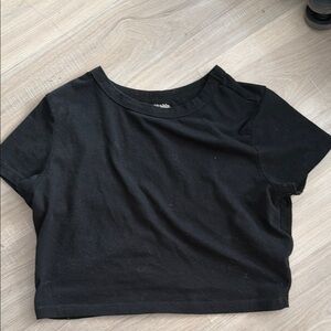 Classic Black Women's Crop Top